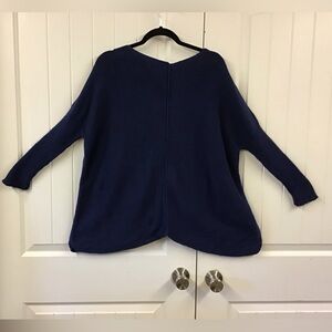 Pure Handknit Oversized  Navy Sweater size S/M